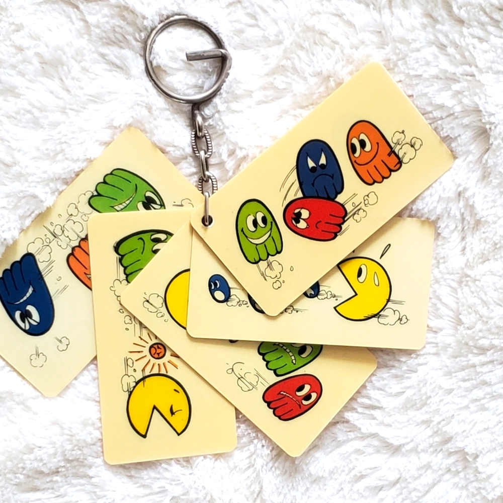 SALE Vintage Pacman Keychain
